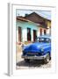 Cuba Fuerte Collection - Blue Taxi in Trinidad III-Philippe Hugonnard-Framed Photographic Print