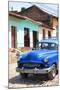 Cuba Fuerte Collection - Blue Taxi in Trinidad III-Philippe Hugonnard-Mounted Photographic Print