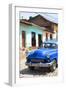 Cuba Fuerte Collection - Blue Taxi in Trinidad III-Philippe Hugonnard-Framed Photographic Print
