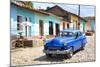 Cuba Fuerte Collection - Blue Taxi in Trinidad-Philippe Hugonnard-Mounted Photographic Print