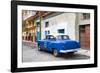 Cuba Fuerte Collection - Blue Taxi Pontiac 1953-Philippe Hugonnard-Framed Photographic Print