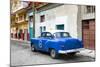 Cuba Fuerte Collection - Blue Taxi Pontiac 1953-Philippe Hugonnard-Mounted Photographic Print