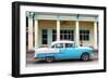 Cuba Fuerte Collection - Blue Vintage Car-Philippe Hugonnard-Framed Photographic Print