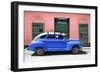 Cuba Fuerte Collection - Blue Vintage Car-Philippe Hugonnard-Framed Photographic Print