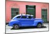 Cuba Fuerte Collection - Blue Vintage Car-Philippe Hugonnard-Mounted Photographic Print