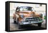 Cuba Fuerte Collection - Brown Taxi-Philippe Hugonnard-Framed Stretched Canvas