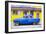 Cuba Fuerte Collection - Classic American Blue Car in Havana-Philippe Hugonnard-Framed Premium Photographic Print