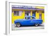 Cuba Fuerte Collection - Classic American Blue Car in Havana-Philippe Hugonnard-Framed Premium Photographic Print