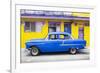 Cuba Fuerte Collection - Classic American Blue Car in Havana-Philippe Hugonnard-Framed Photographic Print