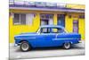 Cuba Fuerte Collection - Classic American Blue Car in Havana-Philippe Hugonnard-Mounted Photographic Print
