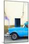 Cuba Fuerte Collection - Classic American Blue Car-Philippe Hugonnard-Mounted Photographic Print
