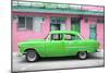 Cuba Fuerte Collection - Classic American Green Car in Havana-Philippe Hugonnard-Mounted Photographic Print