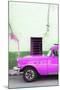 Cuba Fuerte Collection - Classic American Hot Pink Car-Philippe Hugonnard-Mounted Photographic Print