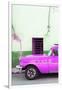 Cuba Fuerte Collection - Classic American Hot Pink Car-Philippe Hugonnard-Framed Photographic Print