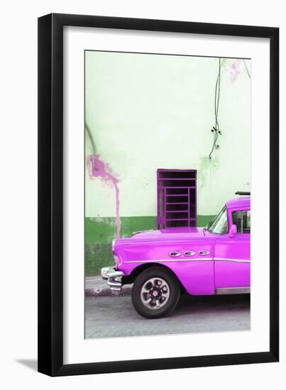 Cuba Fuerte Collection - Classic American Hot Pink Car-Philippe Hugonnard-Framed Photographic Print