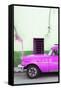 Cuba Fuerte Collection - Classic American Hot Pink Car-Philippe Hugonnard-Framed Stretched Canvas