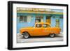 Cuba Fuerte Collection - Classic American Orange Car in Havana-Philippe Hugonnard-Framed Photographic Print