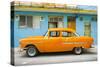 Cuba Fuerte Collection - Classic American Orange Car in Havana-Philippe Hugonnard-Stretched Canvas