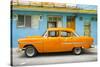 Cuba Fuerte Collection - Classic American Orange Car in Havana-Philippe Hugonnard-Stretched Canvas