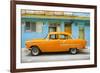 Cuba Fuerte Collection - Classic American Orange Car in Havana-Philippe Hugonnard-Framed Photographic Print