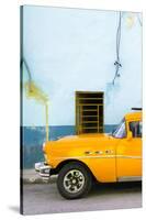 Cuba Fuerte Collection - Classic American Orange Car-Philippe Hugonnard-Stretched Canvas