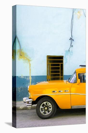 Cuba Fuerte Collection - Classic American Orange Car-Philippe Hugonnard-Stretched Canvas