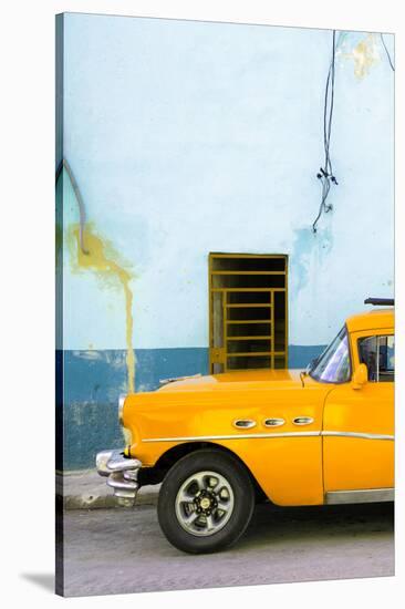 Cuba Fuerte Collection - Classic American Orange Car-Philippe Hugonnard-Stretched Canvas