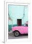 Cuba Fuerte Collection - Classic American Pink Car-Philippe Hugonnard-Framed Photographic Print
