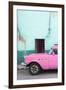 Cuba Fuerte Collection - Classic American Pink Car-Philippe Hugonnard-Framed Photographic Print