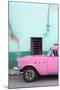 Cuba Fuerte Collection - Classic American Pink Car-Philippe Hugonnard-Mounted Photographic Print