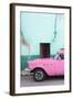 Cuba Fuerte Collection - Classic American Pink Car-Philippe Hugonnard-Framed Photographic Print