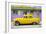 Cuba Fuerte Collection - Classic American Yellow Car in Havana-Philippe Hugonnard-Framed Photographic Print