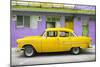 Cuba Fuerte Collection - Classic American Yellow Car in Havana-Philippe Hugonnard-Mounted Photographic Print