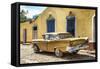 Cuba Fuerte Collection - Classic Golden Car-Philippe Hugonnard-Framed Stretched Canvas