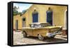 Cuba Fuerte Collection - Classic Golden Car-Philippe Hugonnard-Framed Stretched Canvas