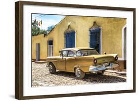 Cuba Fuerte Collection - Classic Golden Car-Philippe Hugonnard-Framed Photographic Print