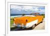 Cuba Fuerte Collection - Classic Orange Car Cabriolet-Philippe Hugonnard-Framed Photographic Print