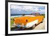 Cuba Fuerte Collection - Classic Orange Car Cabriolet-Philippe Hugonnard-Framed Photographic Print