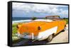 Cuba Fuerte Collection - Classic Orange Car Cabriolet-Philippe Hugonnard-Framed Stretched Canvas