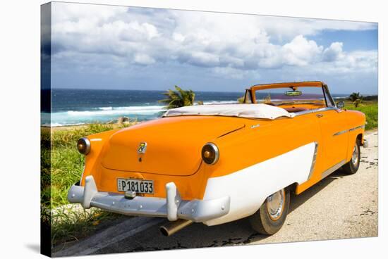 Cuba Fuerte Collection - Classic Orange Car Cabriolet-Philippe Hugonnard-Stretched Canvas