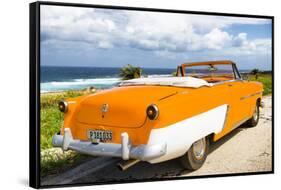 Cuba Fuerte Collection - Classic Orange Car Cabriolet-Philippe Hugonnard-Framed Stretched Canvas