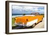 Cuba Fuerte Collection - Classic Orange Car Cabriolet-Philippe Hugonnard-Framed Photographic Print