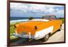 Cuba Fuerte Collection - Classic Orange Car Cabriolet-Philippe Hugonnard-Framed Photographic Print