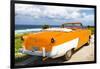 Cuba Fuerte Collection - Classic Orange Car Cabriolet-Philippe Hugonnard-Framed Photographic Print