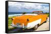 Cuba Fuerte Collection - Classic Orange Car Cabriolet-Philippe Hugonnard-Framed Stretched Canvas