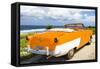 Cuba Fuerte Collection - Classic Orange Car Cabriolet-Philippe Hugonnard-Framed Stretched Canvas