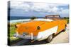 Cuba Fuerte Collection - Classic Orange Car Cabriolet-Philippe Hugonnard-Stretched Canvas