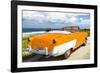 Cuba Fuerte Collection - Classic Orange Car Cabriolet-Philippe Hugonnard-Framed Photographic Print