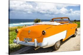 Cuba Fuerte Collection - Classic Orange Car Cabriolet-Philippe Hugonnard-Stretched Canvas