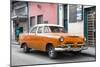 Cuba Fuerte Collection - Classic Orange Car-Philippe Hugonnard-Mounted Photographic Print